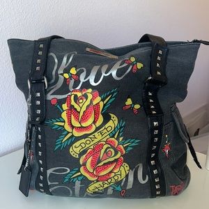 Ed Hardy vintage shoulder strap bag